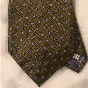 Green with Blue Dots XMI Tie